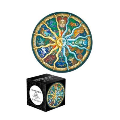 168 Piece Round Puzzle Constellation For Kids Best Gift Colorful Intellectual Decompressing Puzzle